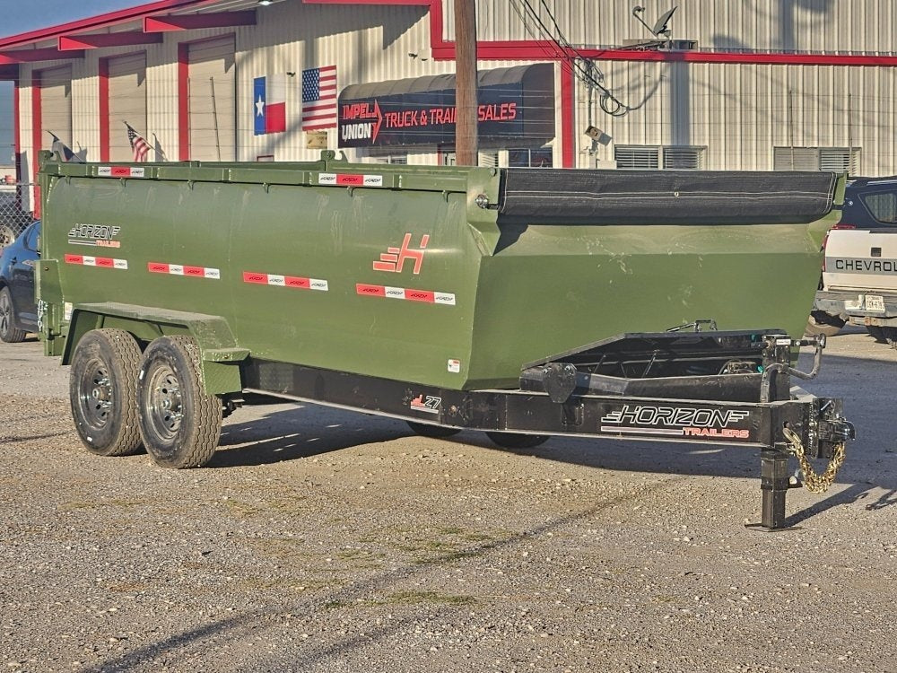 16' HZ7 Dump 36" Sides - 7K Axles - 620 Scissor - 14 ply Tires - 2 Speed Jack - Dump Trailers/Dump Trailers - Stryker Dealership Group