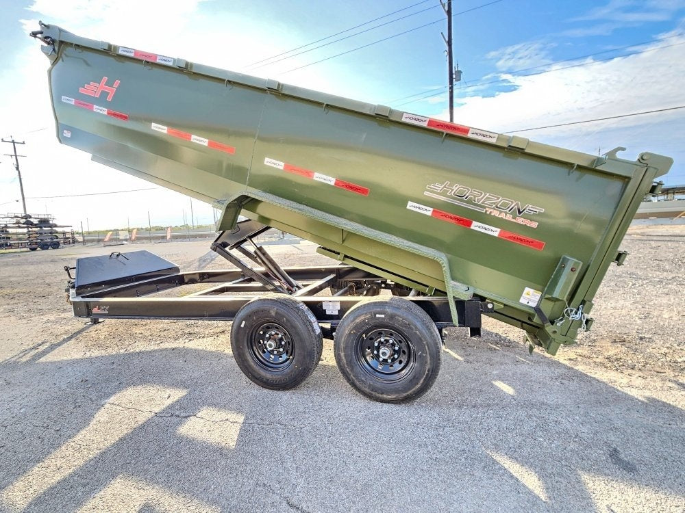 16' HZ7 Dump 36" Sides - 7K Axles - 620 Scissor - 14 ply Tires - 2 Speed Jack - Dump Trailers/Dump Trailers - Stryker Dealership Group