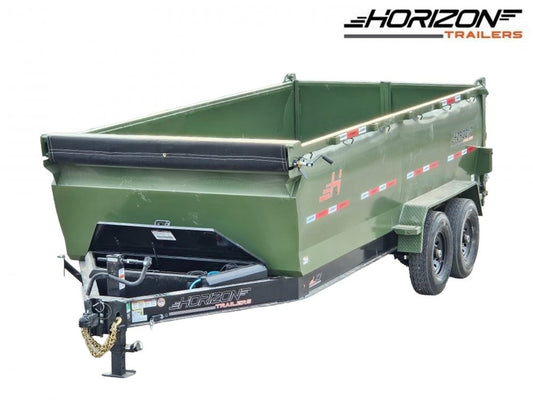 16' HZ7 Dump 36" Sides - 7K Axles - 620 Scissor - 14 ply Tires - 2 Speed Jack - Dump Trailers/Dump Trailers - Stryker Dealership Group