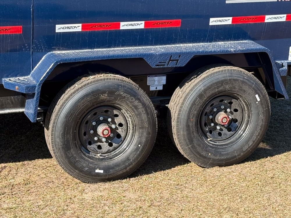 16' HZ7 Dump 36" Sides - 8K Axles - 620 Scissor - 14 ply Tires - 2 Speed Jack - Dump Trailers - Stryker Dealership Group