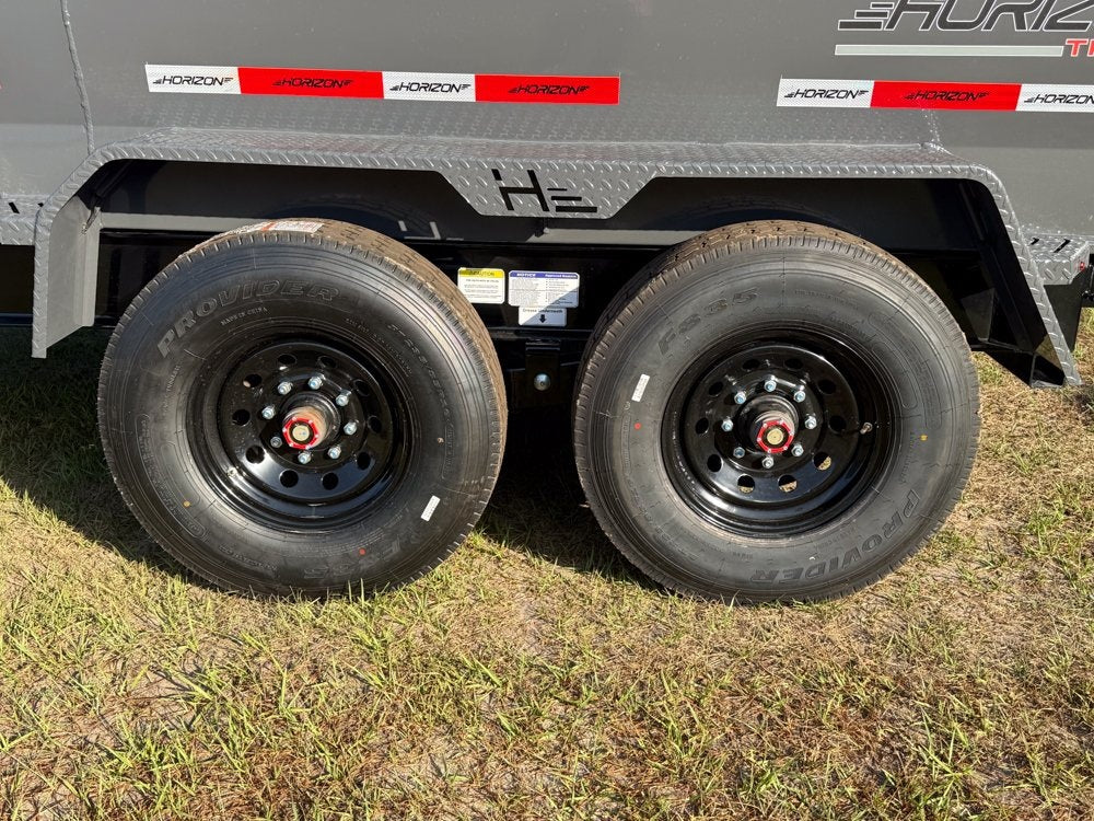 16' HZ7 Dump 36" Sides - 8K Axles - Telescopic - 14 ply Tires - 2 Speed Jack - Dump Trailers - Stryker Dealership Group