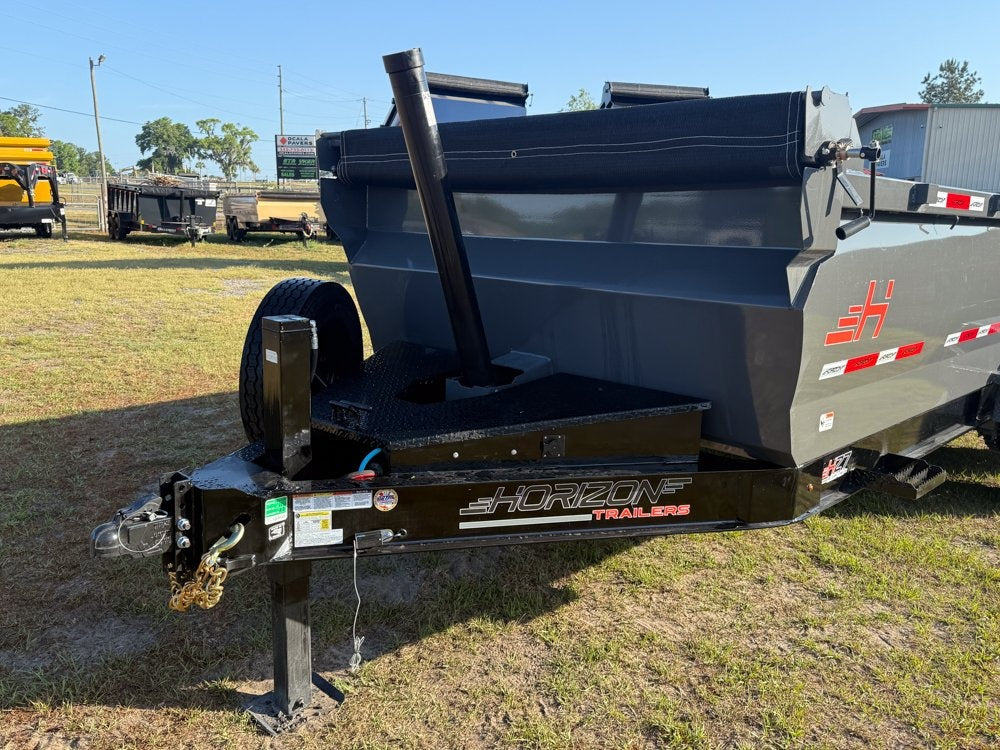 16' HZ7 Dump 36" Sides - 8K Axles - Telescopic - 14 ply Tires - 2 Speed Jack - Dump Trailers - Stryker Dealership Group