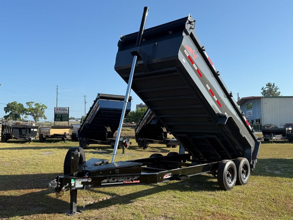 16' HZ7 Dump 36" Sides - 8K Axles - Telescopic - 14 ply Tires - 2 Speed Jack - Dump Trailers - Stryker Dealership Group