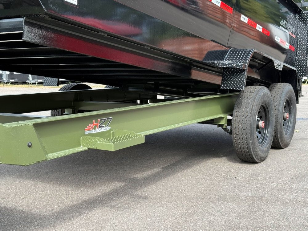 16' HZ7 Dump 48" Sides - 8K Axles - 12 Ton Telescopic Lift - 14 Ply Tires, 2 Speed Jack - DT3 Professional - Stryker Dealership Group