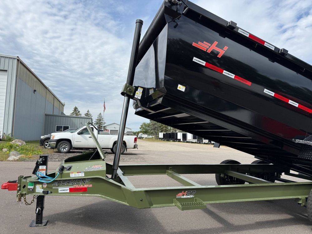16' HZ7 Dump 48" Sides - 8K Axles - 12 Ton Telescopic Lift - 14 Ply Tires, 2 Speed Jack - DT3 Professional - Stryker Dealership Group