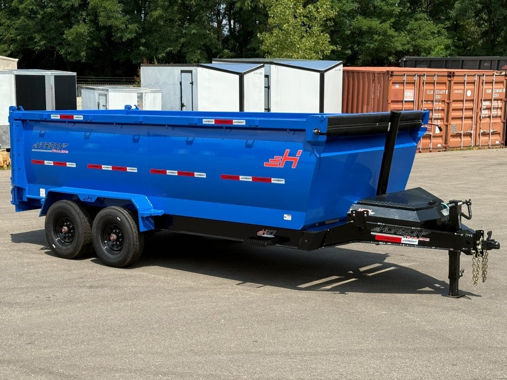 16' HZ7 Dump 48" Sides - 8K Axles - 12 Ton Telescopic Lift - 14 Ply Tires, 2 Speed Jack - Dump Trailers/Dump Trailers - Stryker Dealership Group