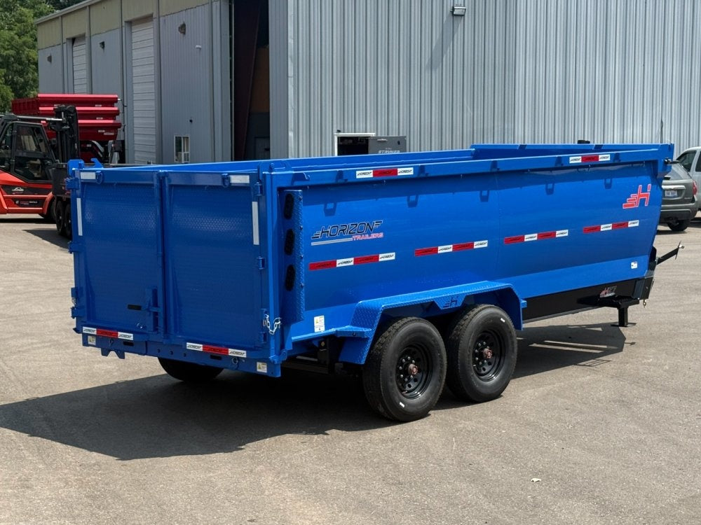 16' HZ7 Dump 48" Sides - 8K Axles - 12 Ton Telescopic Lift - 14 Ply Tires, 2 Speed Jack - Dump Trailers/Dump Trailers - Stryker Dealership Group