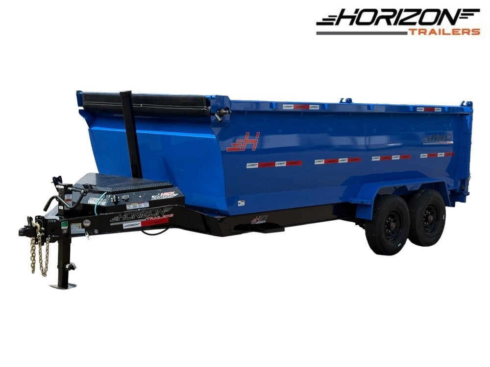 16' HZ7 Dump 48" Sides - 8K Axles - 12 Ton Telescopic Lift - 14 Ply Tires, 2 Speed Jack - Dump Trailers/Dump Trailers - Stryker Dealership Group