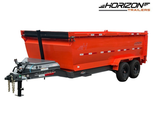 16' HZ7 Dump 48" Sides - 8K Axles - 12 Ton Telescopic Lift - 14 Ply Tires, 2 Speed Jack - Dump Trailers/Dump Trailers - Stryker Dealership Group