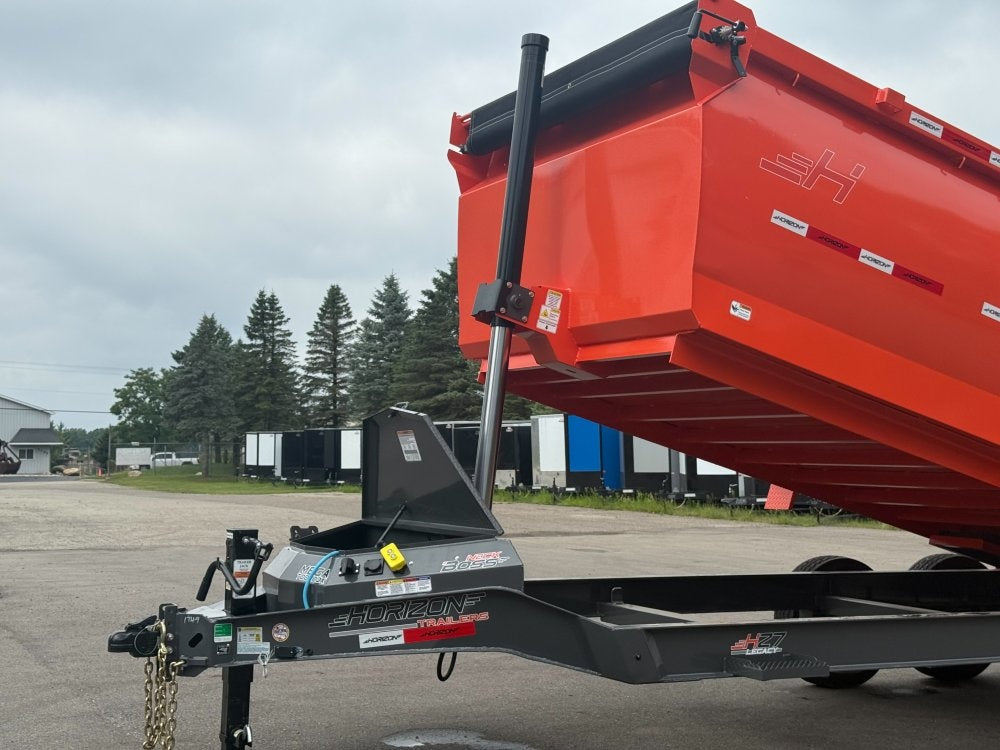 16' HZ7 Dump 48" Sides - 8K Axles - 12 Ton Telescopic Lift - 14 Ply Tires, 2 Speed Jack - Dump Trailers/Dump Trailers - Stryker Dealership Group