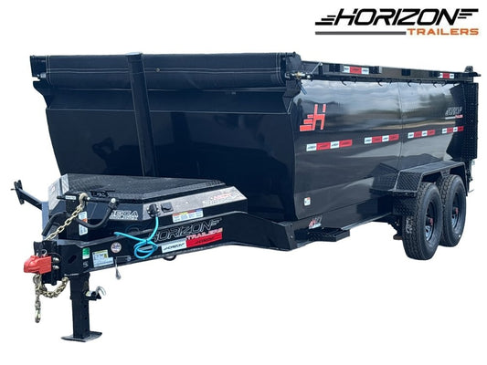 16' HZ7 Dump 48" Sides - 8K Axles - 12 Ton Telescopic Lift - 14 Ply Tires, 2 Speed Jack - DT3 Professional - Stryker Dealership Group