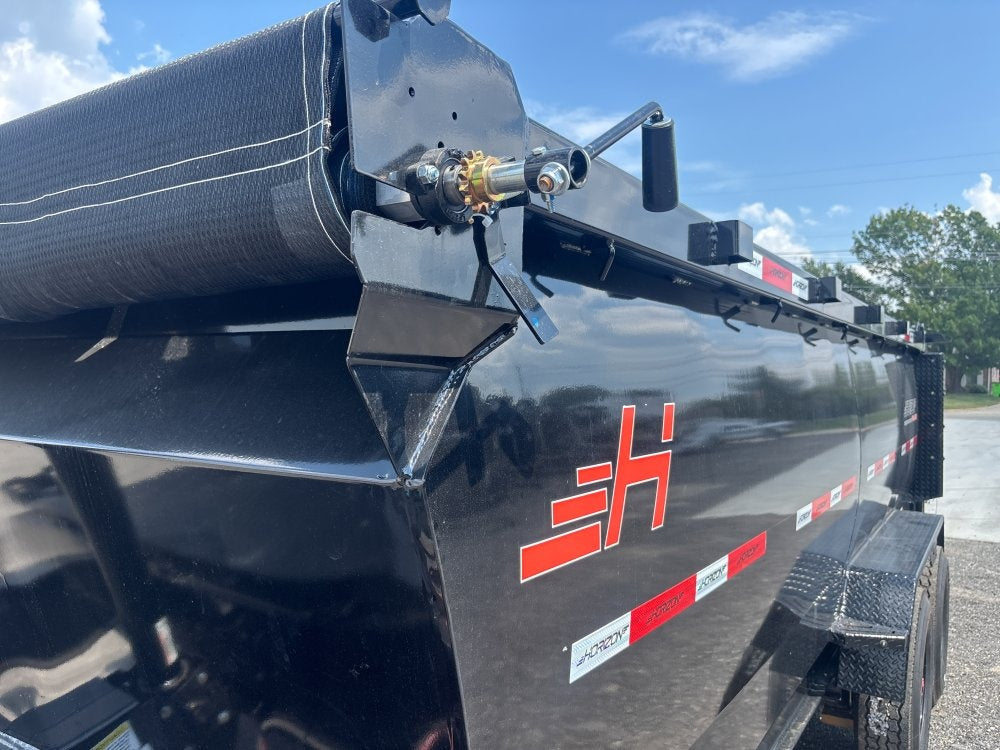 16' HZ7 Dump 48" Sides - 8K Axles - 12 Ton Telescopic Lift - 14 Ply Tires, 2 Speed Jack - DT3 Professional - Stryker Dealership Group
