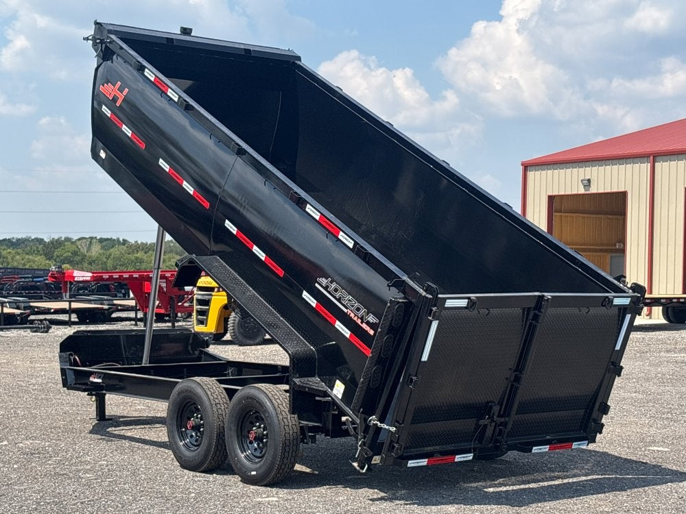 16' HZ7 Dump 48" Sides - 8K Axles - 12 Ton Telescopic Lift - 14 Ply Tires, 2 Speed Jack - DT3 Professional - Stryker Dealership Group
