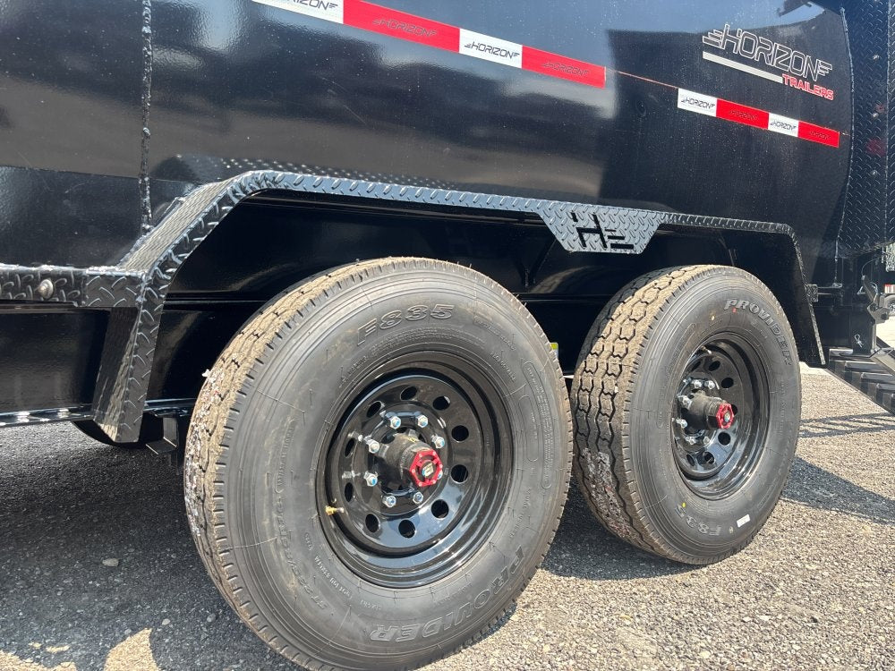 16' HZ7 Dump 48" Sides - 8K Axles - 12 Ton Telescopic Lift - 14 Ply Tires, 2 Speed Jack - DT3 Professional - Stryker Dealership Group