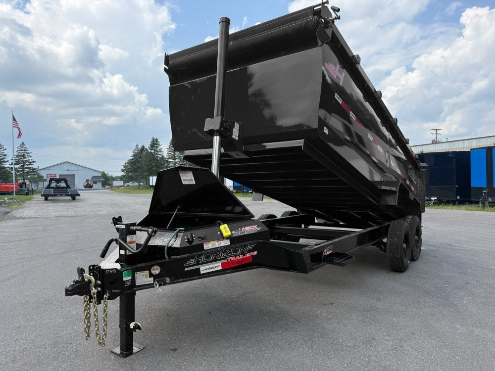 16' HZ7 Dump 48" Sides - 8K Axles - 12 Ton Telescopic Lift - 14 Ply Tires, 2 Speed Jack - Dump Trailers/Dump Trailers - Stryker Dealership Group