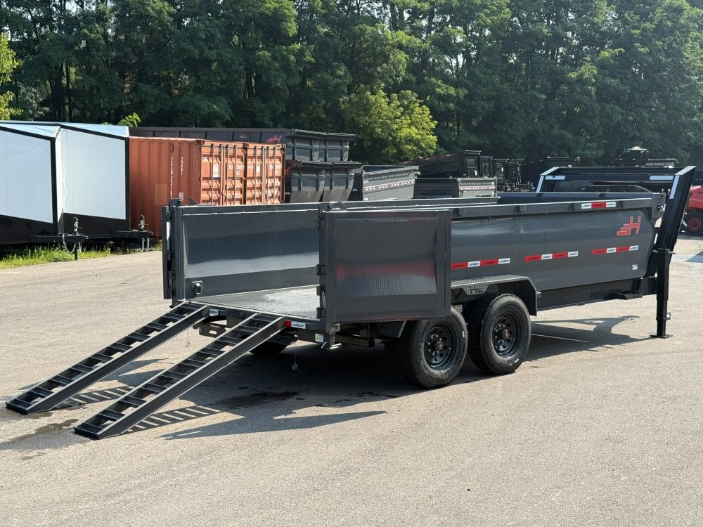 16' HZ7 GN Dump 36" Sides - 8K Axles - Dump Trailers/Dump Trailers - Stryker Dealership Group
