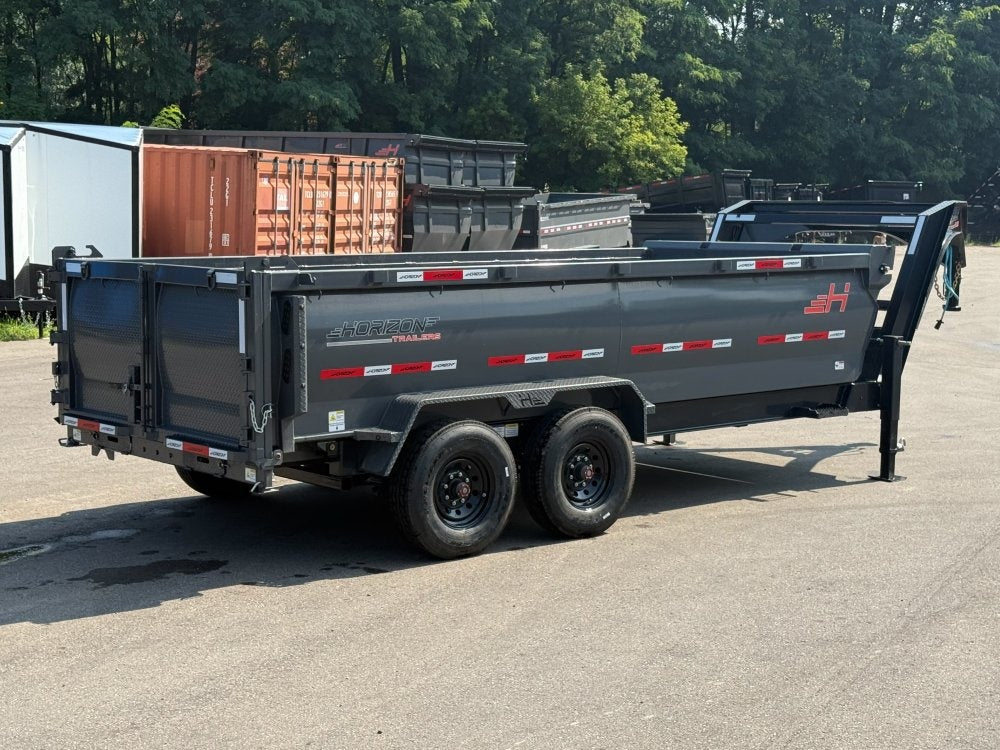 16' HZ7 GN Dump 36" Sides - 8K Axles - Dump Trailers/Dump Trailers - Stryker Dealership Group