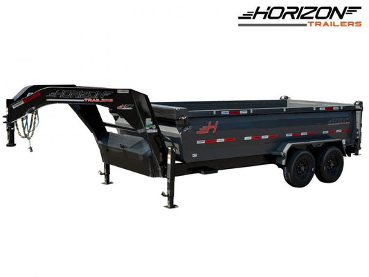 16' HZ7 GN Dump 36" Sides - 8K Axles - 620 Scissor Lift - 14 Ply Tires, 2 Speed Jackk - Dump Trailers/Dump Trailers - Stryker Dealership Group