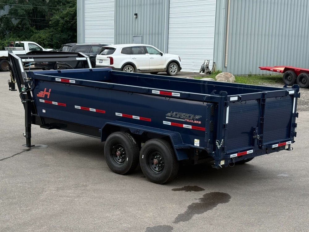 16' HZ7 GN Dump 36" Sides - 8K Axles - 620 Scissor Lift - 14 Ply Tires, 2 Speed Jackk - Dump Trailers/Dump Trailers - Stryker Dealership Group