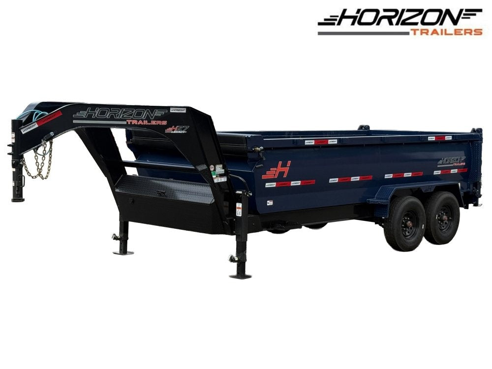 16' HZ7 GN Dump 36" Sides - 8K Axles - 620 Scissor Lift - 14 Ply Tires, 2 Speed Jackk - Dump Trailers/Dump Trailers - Stryker Dealership Group