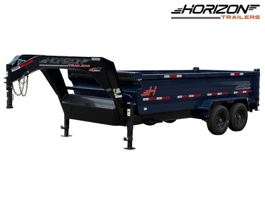 16' HZ7 GN Dump 36" Sides - 8K Axles - 620 Scissor Lift - 14 Ply Tires, 2 Speed Jackk - Dump Trailers/Dump Trailers - Stryker Dealership Group