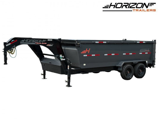 16' HZ7 GN Dump 48" Sides - 8K Axles - 12 Ton Telescopic Lift - 14 Ply Tires, 2 Speed Jack - Dump Trailers - Stryker Dealership Group