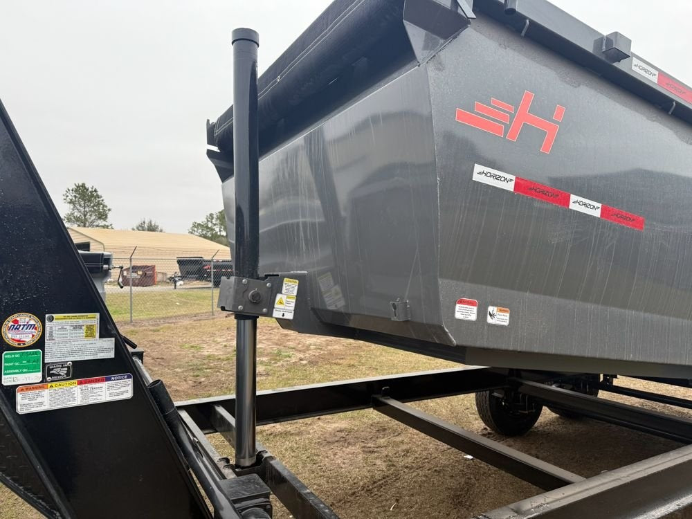 16' HZ7 GN Dump 48" Sides - 8K Axles - 12 Ton Telescopic Lift - 14 Ply Tires, 2 Speed Jackk - Dump Trailers - Stryker Dealership Group