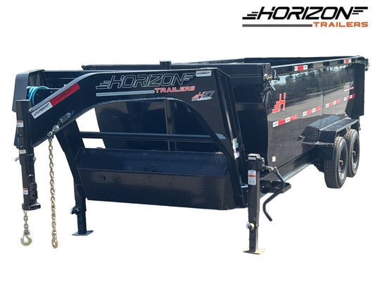 16' HZ7 GN Dump 48" Sides - 8K Axles - 12 Ton Telescopic Lift - 14 Ply Tires, 2 Speed Jackk - DT3 Professional - Stryker Dealership Group