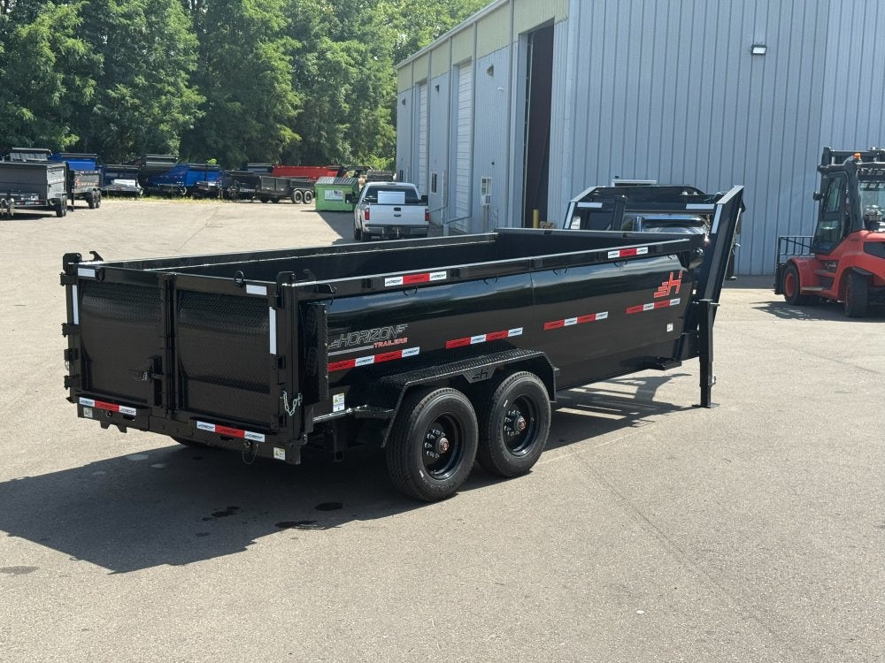 16' HZX GN Dump Trailer 10K Axles 3' High Sides - Dump Trailers/Dump Trailers - Stryker Dealership Group