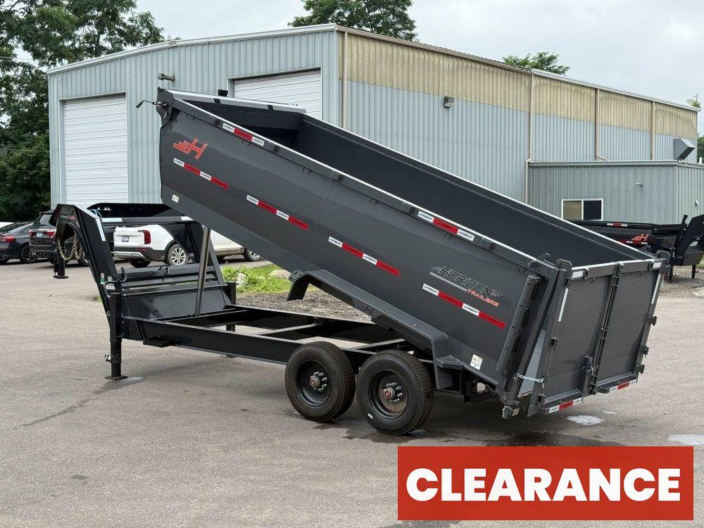 16' HZX GN Dump Trailer 10K Axles 4' High Sides - Gooseneck Dump - Dump Trailers - Stryker Dealership Group