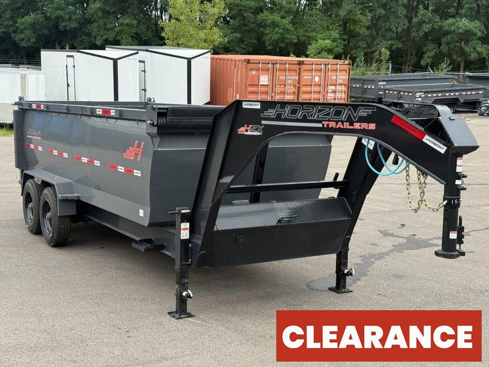 16' HZX GN Dump Trailer 10K Axles 4' High Sides - Gooseneck Dump - Dump Trailers - Stryker Dealership Group