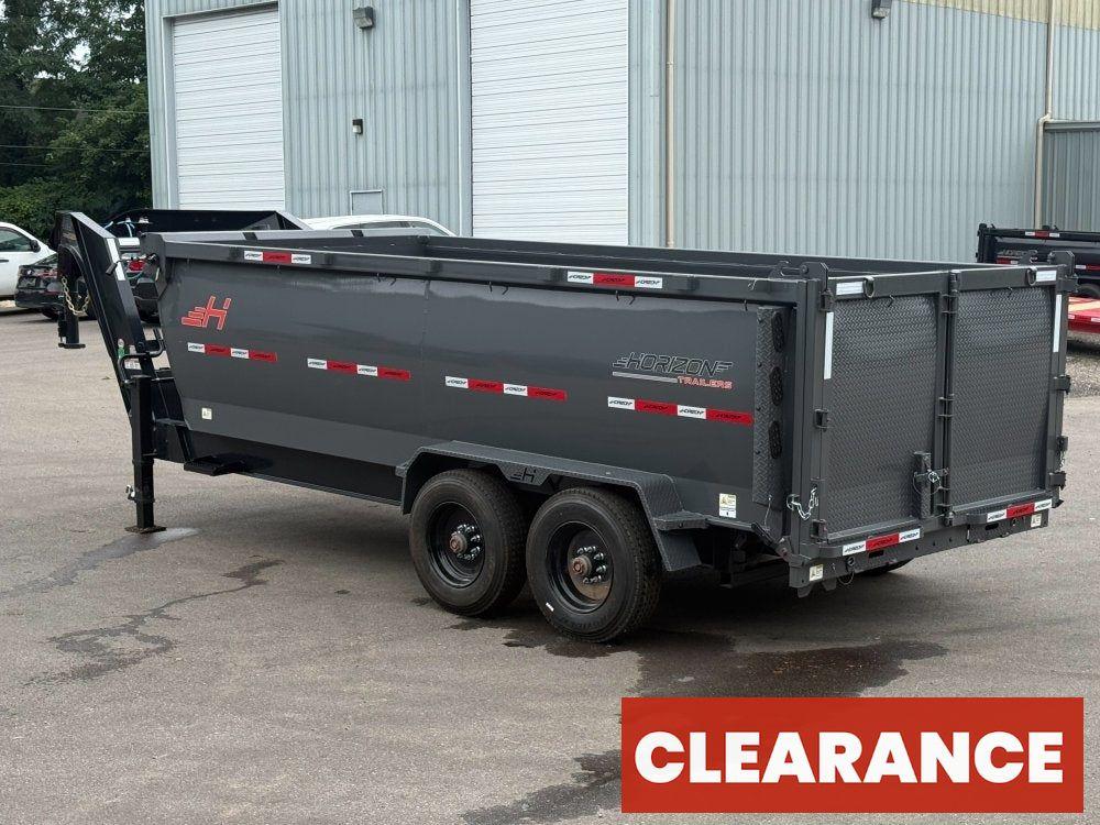 16' HZX GN Dump Trailer 10K Axles 4' High Sides - Gooseneck Dump - Dump Trailers - Stryker Dealership Group