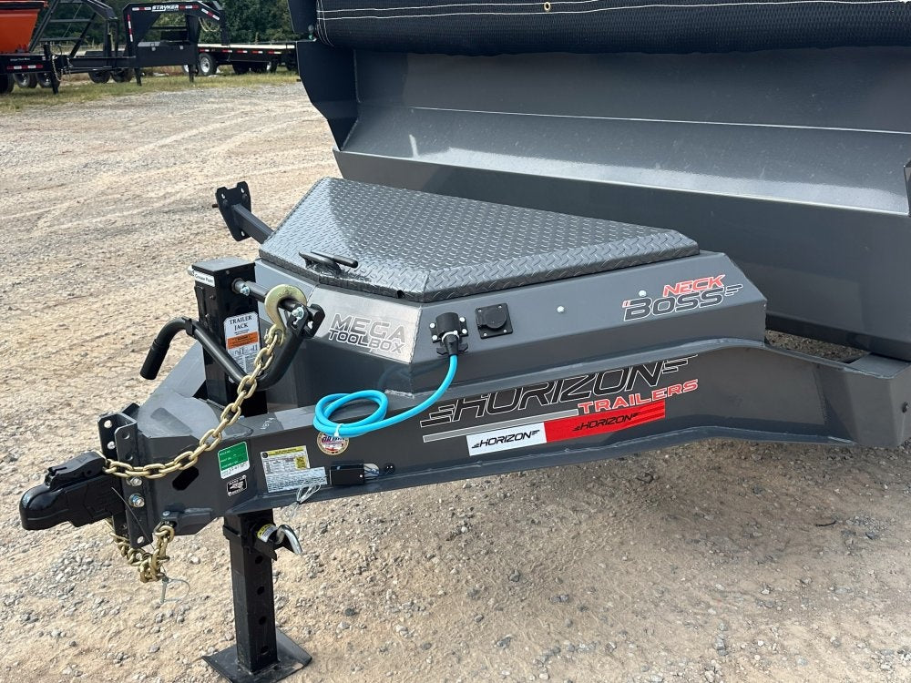 16' LZ7 Dump Trailer 30" Walls - Scissor Lift - 14K GWVR - 14ply Tires - 3 Way Door - Ramps - DT2 Contractor - Stryker Dealership Group