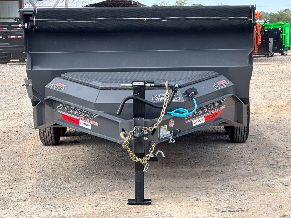 16' LZ7 Dump Trailer 30" Walls - Scissor Lift - 14K GWVR - 14ply Tires - 3 Way Door - Ramps - DT2 Contractor - Stryker Dealership Group