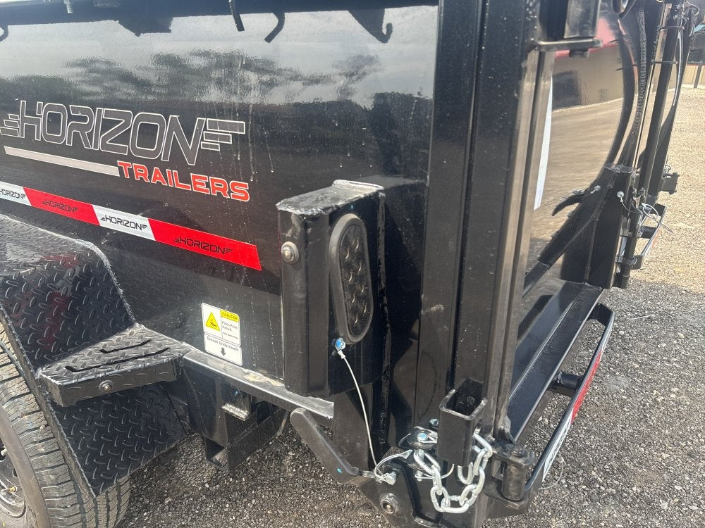 16' LZ7 Dump Trailer 30" Walls - Scissor Lift - 14K GWVR - 14ply Tires - 3 Way Door - Ramps - DT2 Contractor - Stryker Dealership Group