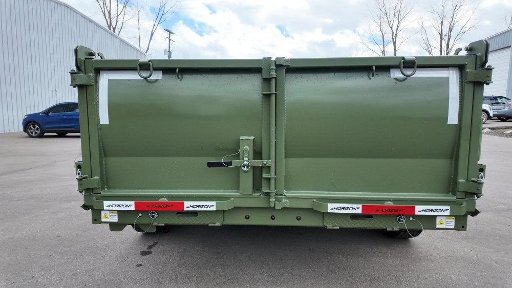 16' LZ7 Dump Trailer 36" Walls - Scissor Lift - 14K GWVR - 14ply Tires - 3 Way Door - Ramps - Dump Trailers - Stryker Dealership Group