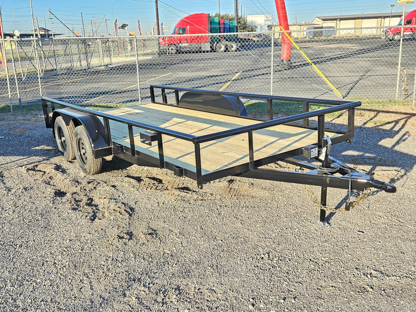 16' Pipe Low Profile Utility Trailer - Tie Down Fenders - SIR - Overwide INV-2962 - Utility & SXS - Stryker Dealership Group