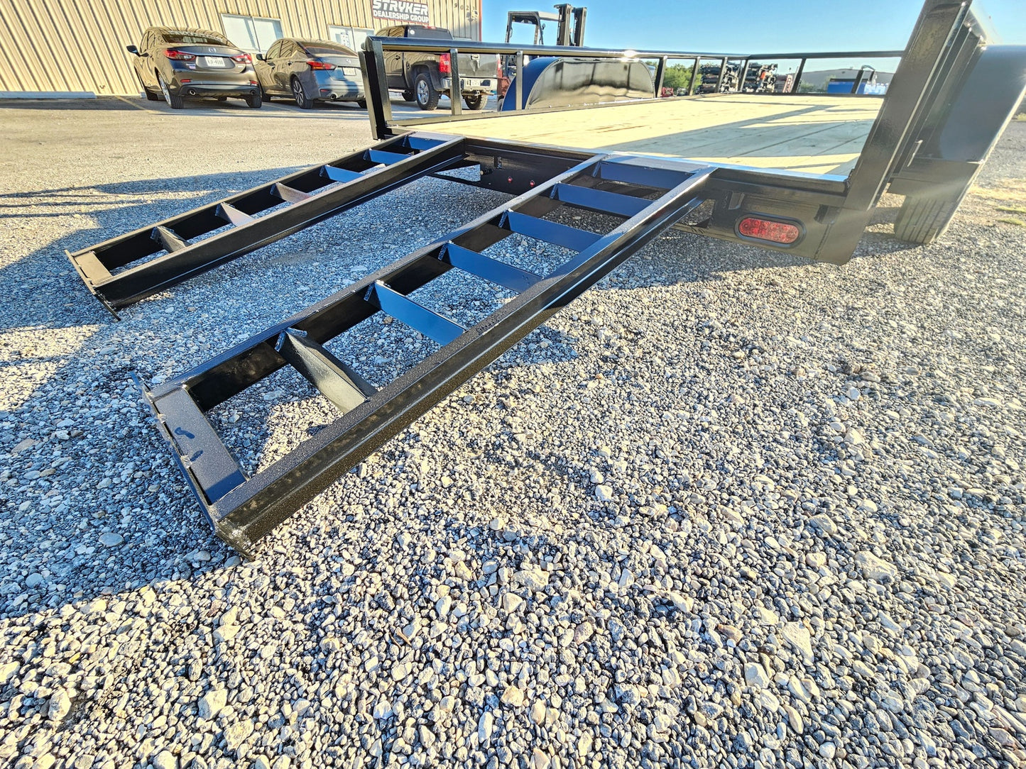 16' Pipe Low Profile Utility Trailer - Tie Down Fenders - SIR - Overwide INV-2962 - Utility & SXS - Stryker Dealership Group