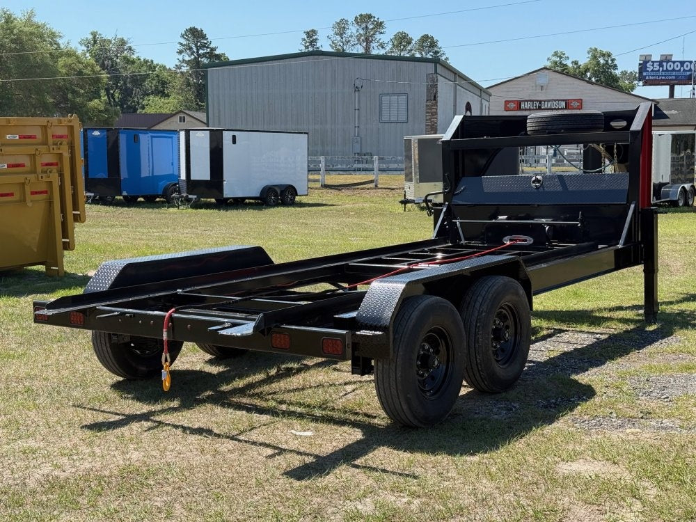 16' RKO GN Roll Off Base Trailer (2) 8K Axles, Winch - 16' Gooseneck/Roll Off Base Trailer - Stryker Dealership Group