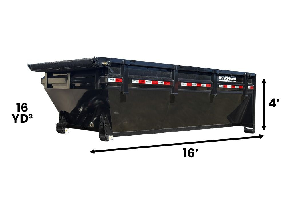 16' Roll Off Bin 4' Walls R21127 - Roll Off Bins - Stryker Dealership Group
