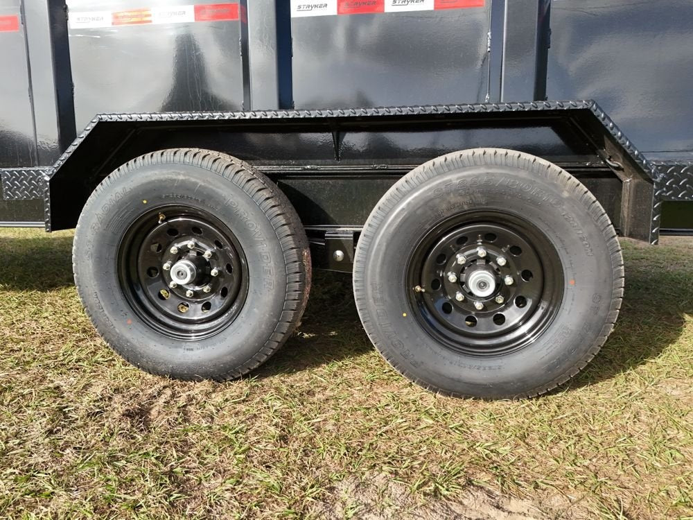 16' SDT Dump Trailer 36" Side Walls - 521 Scissor Lift - 3 Way Gate - Dump Trailers - Stryker Dealership Group