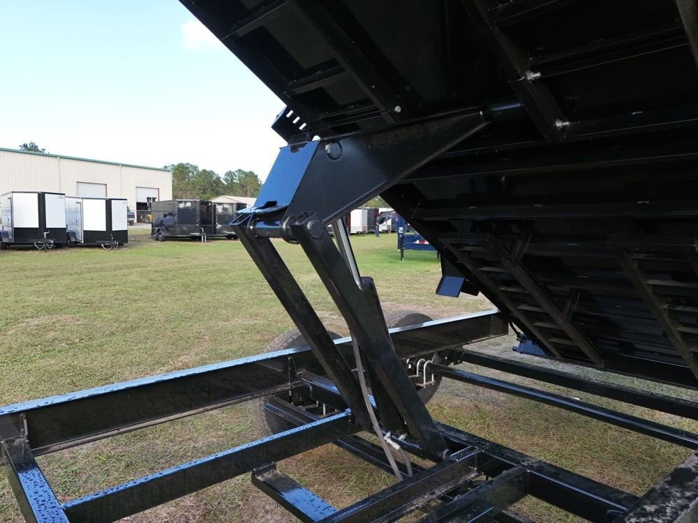 16' SDT Dump Trailer 36" Side Walls - 521 Scissor Lift - 3 Way Gate - Dump Trailers - Stryker Dealership Group