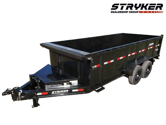 16' SDT Dump Trailer 36" Side Walls - 620 Scissor Lift - 3 Way Gate - Dump Trailers/Dump Trailers - Stryker Dealership Group