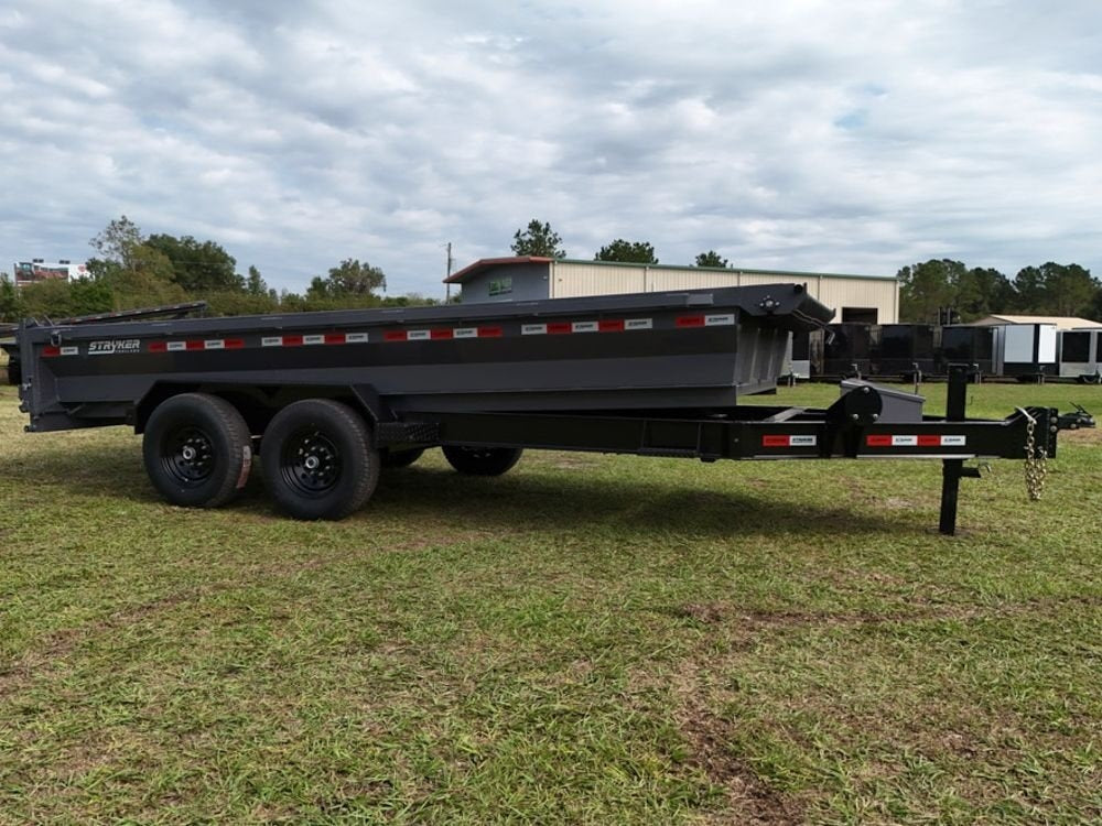 16' Stryker EDT Bumper Pull Dump Trailer 20" Side Walls - (2) 7k Axles - Bumper Pull Dump - Dump Trailers - Stryker Dealership Group