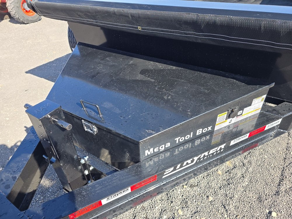 16' Stryker SDT Bumper Pull Dump Trailer 24" Side Walls - (2) 7k Axles - Dump Trailers/DT2 Contractor - Stryker Dealership Group