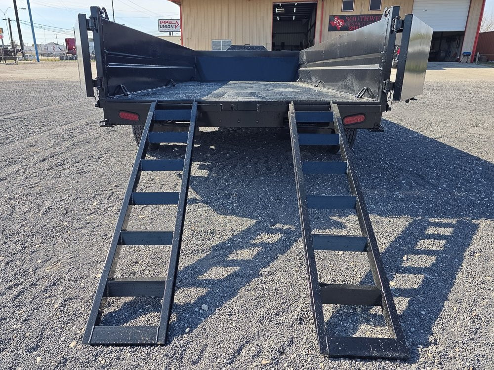 16' Stryker SDT Bumper Pull Dump Trailer 24" Side Walls - (2) 7k Axles - Dump Trailers/DT2 Contractor - Stryker Dealership Group