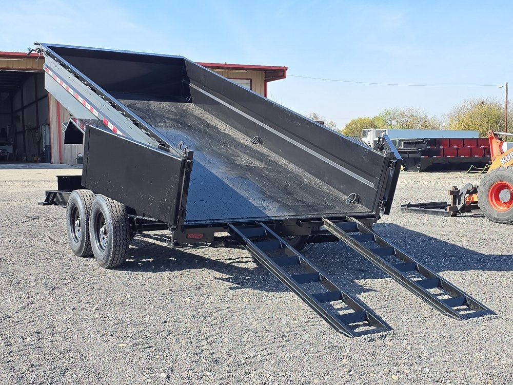16' Stryker SDT Bumper Pull Dump Trailer 24" Side Walls - (2) 7k Axles - Dump Trailers/DT2 Contractor - Stryker Dealership Group