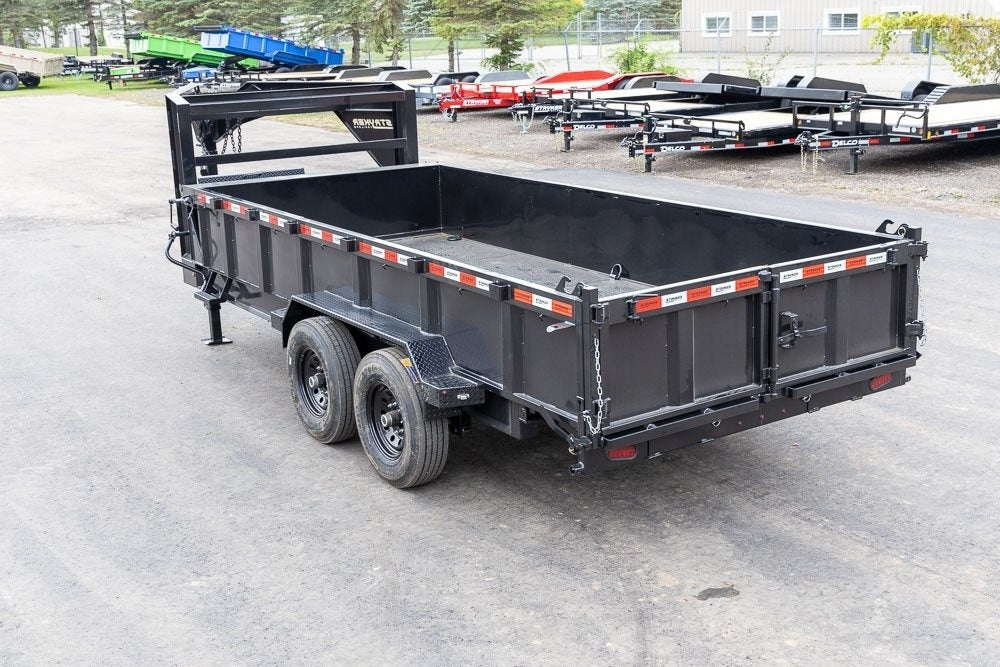16' Stryker SDT Gooseneck Dump Trailer 24" Side Walls - (2) 7k Axles - Gooseneck Dump - Dump Trailers - Stryker Dealership Group