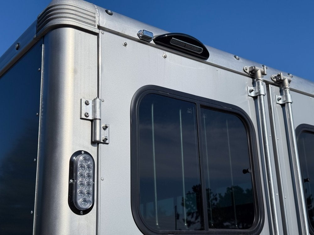16' Sundowner 3 Horse Super Sport - Silver - Feed Door and Window - 3 Horse/Horse Trailers - Stryker Dealership Group
