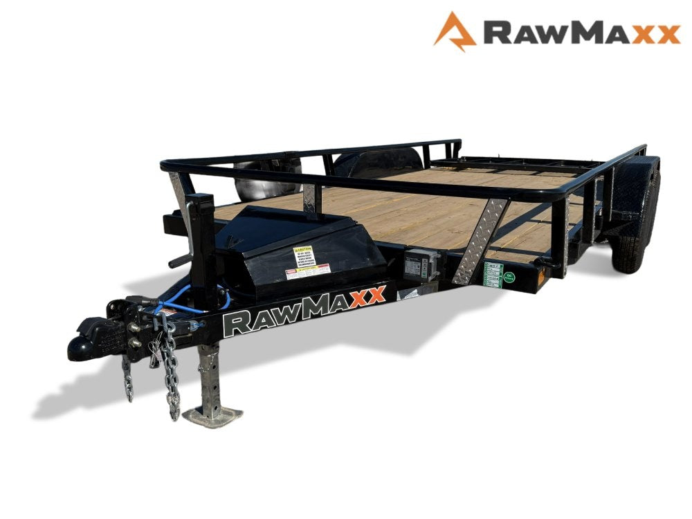 16' UTX Bumper Pull Utility (2) 3.5k Axles, 4' Mesh Flip Ramp - Utility & SXS - Stryker Dealership Group